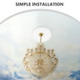 thumbnail image 4 of Medallón de techo blanco Medallón de luz decorativo Medallón Redondeo Medallón para lámparas y ventiladores de techo Decoración del hogar, 4 of 8