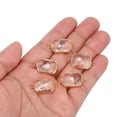 thumbnail image 4 of Uxcell Birthstone Connector Link, 5Pcs Diamond Clear charm Links, Rectangle Glass Crystal Bead Link, White, 4 of 5