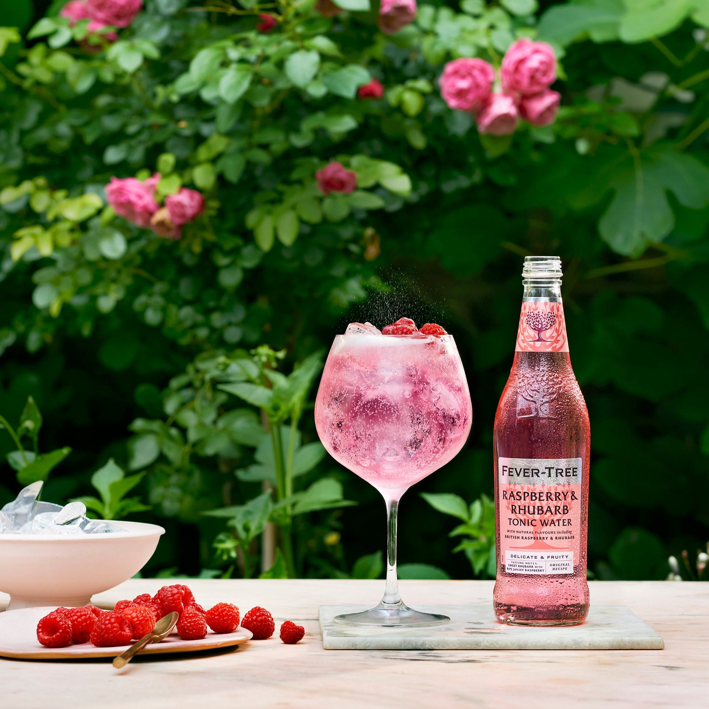 Fever Tree Rhubarb & Raspberry Tonic Water 500Ml, Imported from