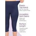 thumbnail image 4 of Stretch Is Comfort Women's and Plus Size High Rise Knee Legging | Adult Small - 5x, 4 of 6