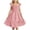 Test#22 Pink, variant on mgoYE Girls Country Dress Girls Summer Dresses Cute Double Layer Ruffle Sleeve Smocked Flowy Dress(Blue,5-6 Years)