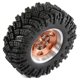thumbnail image 1 of 4pcs 98mm Metal 1.9Inch Beadlock Wheel Rim Rubber Tire Set for 1/10 RC Crawler Car TRX4 D90 Axial S, 1 of 4