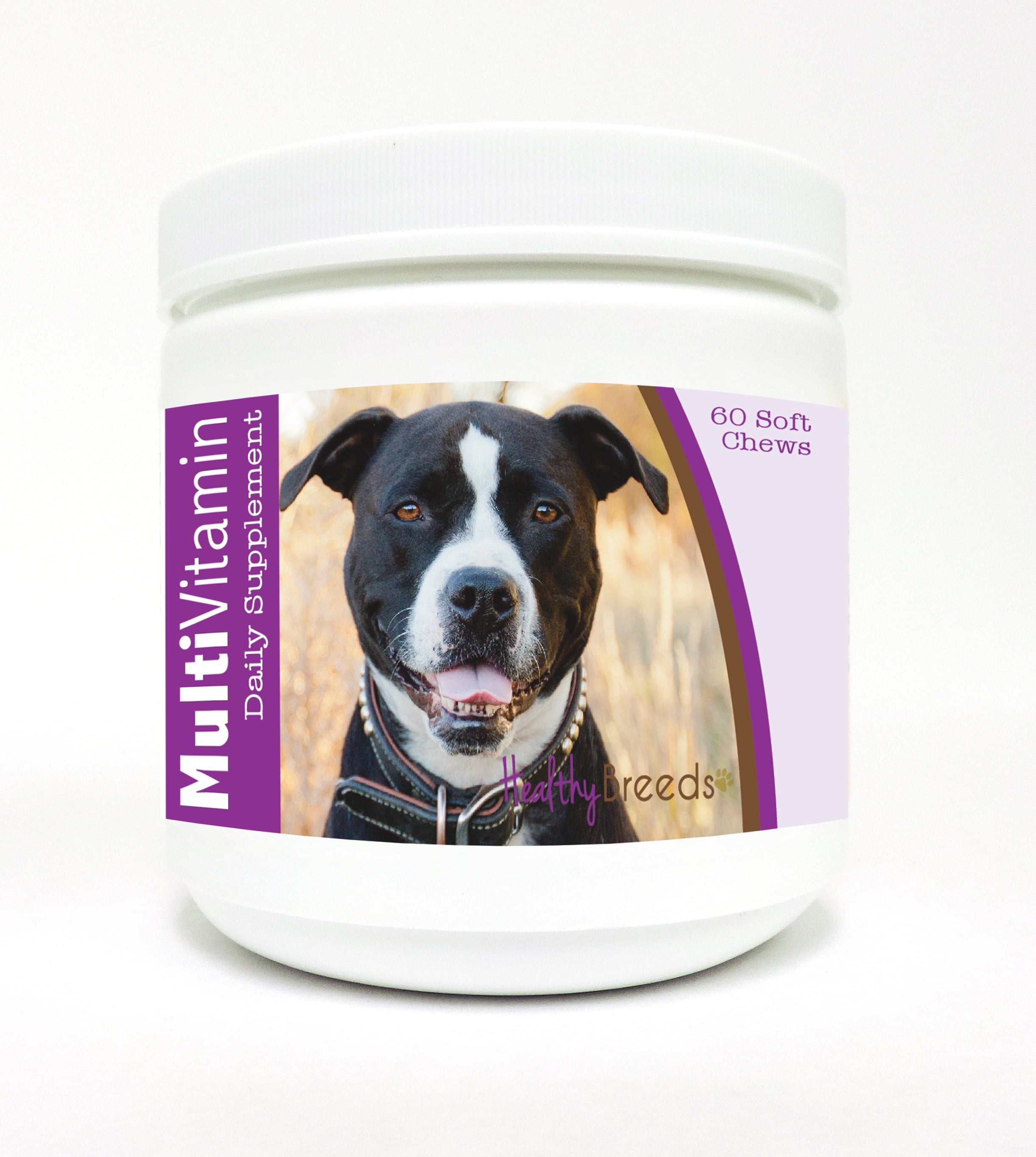 Healthy Breeds Dog MultiVitamin Soft Chew for Pit Bull, Daily Vitamin