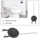 thumbnail image 3 of NUOLUX 2Ud Toilet Flapper Cover Negro Práctico Y Duradero Para Accesorios De, 3 of 6