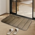 thumbnail image 3 of Taotanxi Memory Foam Bath Mat Rug, Soft Non Slip Absorbent Bathroom Shower Rugs, 24x15 Inches, Coffee, 3 of 6