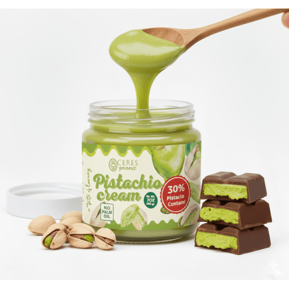 Ceres Gourmet Pistachio Cream Spread Gourmet  Pistachio Butter & Paste 7 oz (200g)