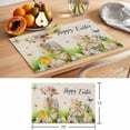thumbnail image 6 of Easter Placemats Set of 4 Farmhouse Flowers Wreath Sheep Rabbits Duck Eggs Place Mats Indoor Wipeable Table Mats Washable Cloth Dining Table Placemats for Kitchen Holiday Party Home Decor 13x19 Inch, 6 of 9