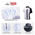 thumbnail image 3 of Sponeed Biking Shorts Set 4D Gel Padded Breathable Short Sleeve Riding Clothes White XL, 3 of 8