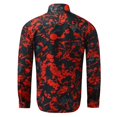 thumbnail image 4 of TAIAOJING Mens Long Sleeve Floral Shirts Tie-dye Printed Lapel Cardigan Loose Special Work Button Down Blouse Shirt, 4 of 5