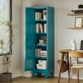 thumbnail image 6 of 67''Farmhouse Metal Storage Cabinet with Barn Doors,Steel File Cabinet for Home Office,Kitchen Pantry 4 Adjustable Shelves,Freestanding Cupboard for Kitchen,HomeOffice (Peacock Blue), 6 of 7