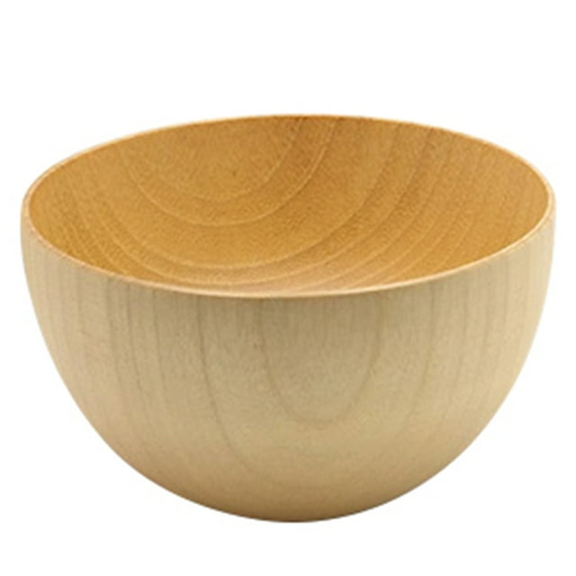 BRIGHTFUFU Wooden Serving Bowl Vegetable Storage And Rice Bowl One Design For Home Tableware And Decorative Use