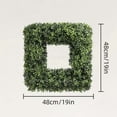 thumbnail image 2 of Artificial Green Boxwood Wreath for Front Door Indoor Outdoor Decor All Season Low Maintenance Durable Faux Plant Decoration with Lifelike Appearance 19 Inch Size, 2 of 5