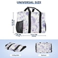 thumbnail image 3 of Large Hand-Held Storage Bag Kitchen Reusable Grocery Bags， Travel Tote Bags， Waterproof Tote，Laundry Bag，Beach Bag， Pool Bag Super Cute Purple Unicorn, 3 of 8