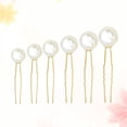 thumbnail image 3 of 18 piezas en forma de U horquilla retro broche de pelo de novia accesorios para el cabello para niñas tocado de perlas horquilla de moda para bodas doradas (6 tamaños, tamaño aleatorio), 3 of 6