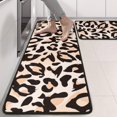 thumbnail image 2 of Kitchen Rugs Sets Of 2,Beige and Black Of Leopard Print Anti Fatigue Kitchen Mat Rugs Non Slip Washable,Decorative Kitchen Floor Mats for Kitchen,Sink,Laundry,17"x47"+17"x47", 2 of 5