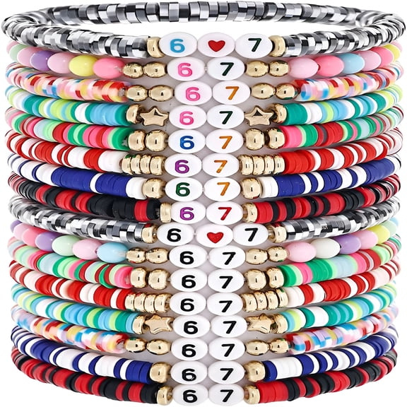 DESIGNICE Bracelets for Men Women Funny Meme Bracelets for Birthdays,Valentine’S Day,Easter,Christmas Stocking Stuffer Gift for Tweens&Teens 16 Pcs