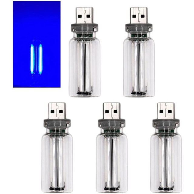HUGFEGWE Retro Car Lamps, USB Led Car Interior Atmosphere Lamp,Touch Control LED Night Light,Plug-in USB Automotive Interface Charging Night Lamps,Dimmable USB LED Car Interior Atmosphere AZ824-6361