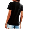 thumbnail image 3 of Valentine'S Day Directional Fashion Trend Black Short Sleeve Women'S T-shirt Pink Devil Love Creative Interesting Valentine'S Day Tee For Adult, Men, Women, Teen, Teenager, Adolescent, Youth, 3 of 5