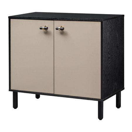 Audrey Black 2-Door Cabinet KD