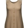 thumbnail image 3 of FashionOutfit Women's Soft Stretch Lace Contrast Tank Top, 3 of 3