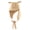 Khaki, variant on Fashion Trapper Hat Colorful Down Hat Warm Hat Cartoon Horn Accessory
