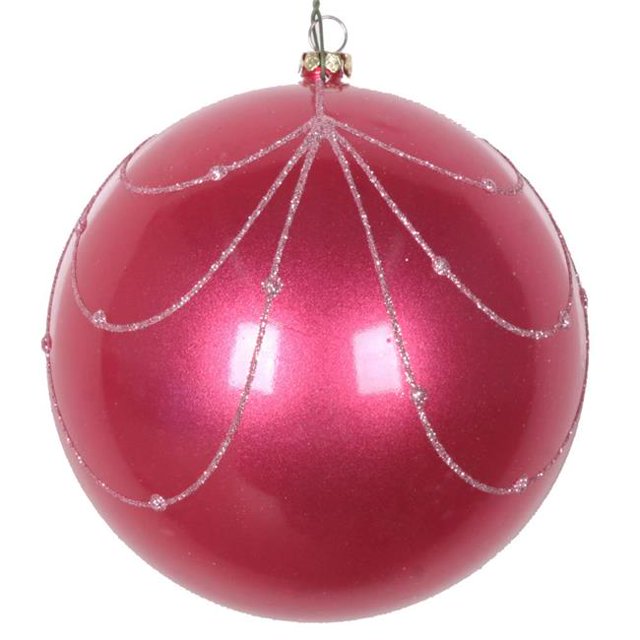 Vickerman MT194645D 4.75 Po. Ornement de Rideau Paillettes Bonbon Mauve - 4 par Sac