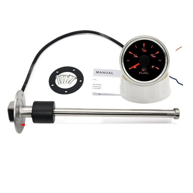 Universal Fuel Level Gauge 0-190ohm Stainless Steel Fuel Level Sensor 100-500mm For Car Boat Marine Yacht 9-32V ,Easy Setup