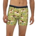thumbnail image 2 of Picia Running Beagle Pattern Men's Athletic Long Leg Briefs , Performance Stretch Underwear，Moisture-Wicking, 2 of 7