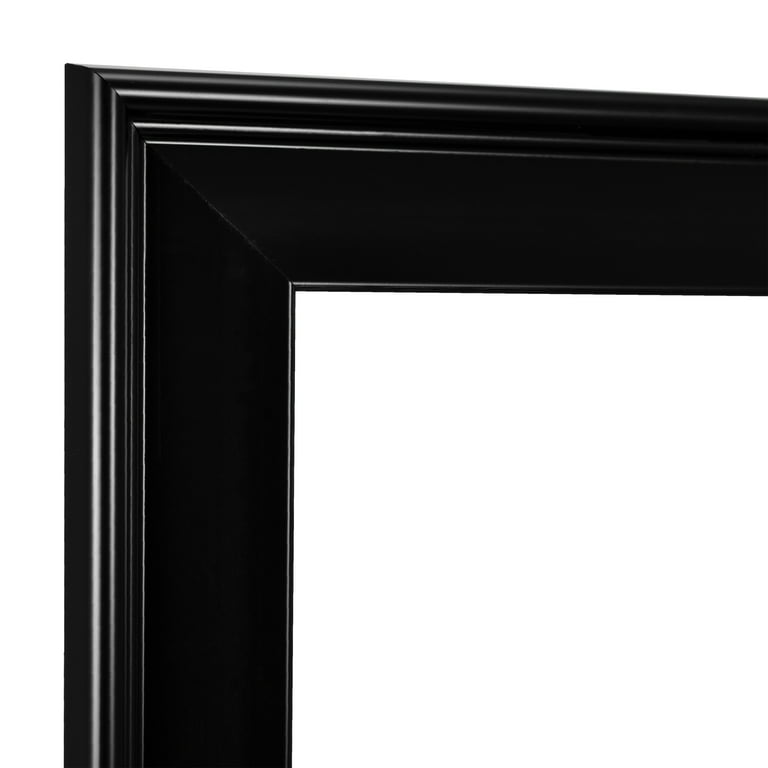Homeforia 20x30 Poster Frame Black, Premium Metal 20 x 30 Frame with Mat  for 16 x 24 Photo, Large Picture Frame 20x30 Black Frame with Mat for 16 x