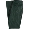 thumbnail image 2 of GUESS Womens Faux Leather Straight Casual Trouser Pants, Green, 6, 2 of 3
