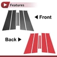 thumbnail image 3 of Unique Bargains Door Pillar Window Trim Anti Scratch Sticker Pillar Posts Cover for Nissan Almera/Sunny/Versa 2020-2023 Black Carbon Fiber Front Rear Left Right, 3 of 6