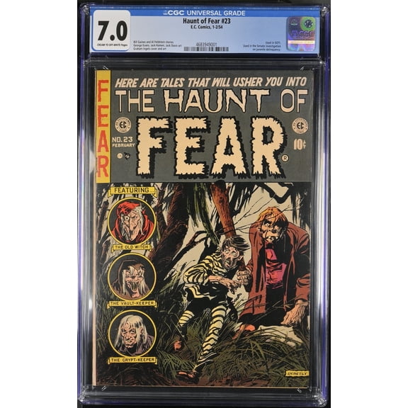 Haunt of Fear #23 CGC FN/VF 7.0 Use in SOTI! Pre-Code Horror! Comic Book