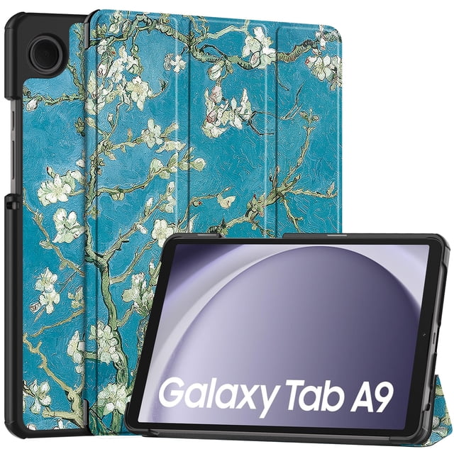 TFixol Samsung Galaxy Tab A9 & A9 Plus Étui de Protection avec Fonction Réveil/sommeil, Design à Trois Volets, Fermeture Magnétique, Étui Ultra Mince pour Modèles de 8,7/11 Pouces (SM-X110/SM-X115/X210/SM-X216/SM-X218) -