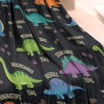 thumbnail image 3 of Black Dinosaurs with Weight Tags Blanket,Comfortable Soft Lamb Wool Throw Blanket,All Season,Warm Lightweight Blankets for Sofa Bed Couch Living Room Chair,30"x40", 3 of 4
