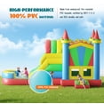 thumbnail image 2 of luxoak Commercial Bounce House, Inflatable Bouncer with Air Blower, Jumping Castle with Slide, Outdoor Indoor Bouncy Castle (252×139×122in), 2 of 8