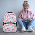 thumbnail image 2 of Pzuqiu Cute Axolotl Print Kids Backpack for Boys Girls Ages 6-18 Elementary Middle High School Students 17 Inch with Adjustable Straps Large Capacity Schoolbag for Back to School, 2 of 7