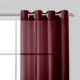 thumbnail image 3 of Dainty Home Malibu Textured Semi-Sheer Linen Look Grommet Top Curtain Set Of 4, 54" x 84" each (Covers Two Windows), 3 of 10