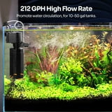 WEINFUN Aquarium Internal Silent Filter, 13W, 10-50 Gallon Fish Tank ...