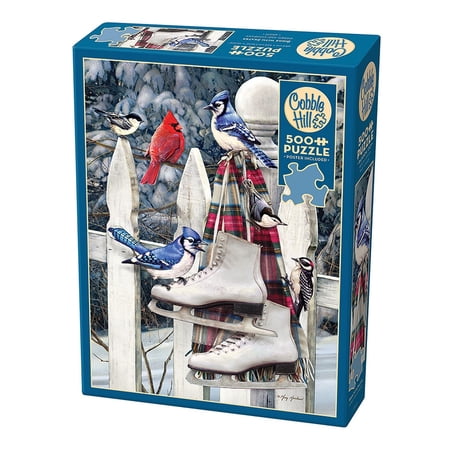 Cobble Hill - 500 Piece Puzzle (Birds With Skates)