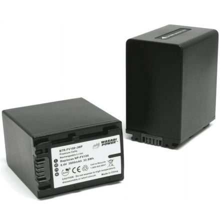 Wasabi Power Battery for Sony NP-FV100 (3900mAh, 2-Pack)