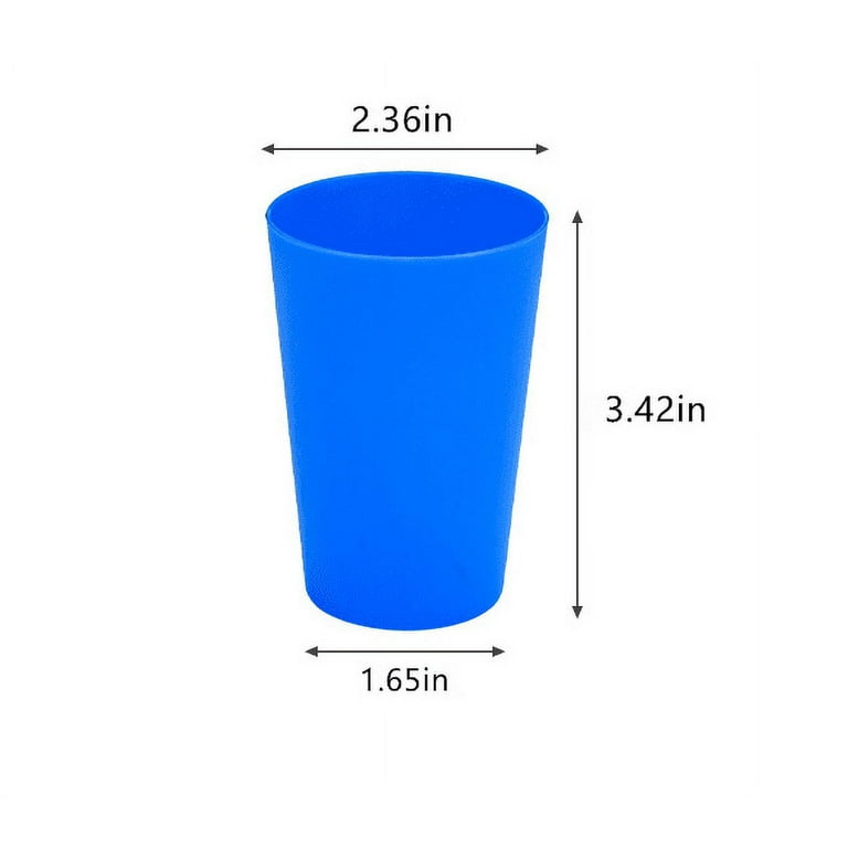 Travelwant 3Pcs/Set Kids Cups,Small Plastic Cups for Kids,Reusable and  Unbreakable Acrylic Children Drinking Cups Tumblers in Assorted Colors 