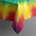 thumbnail image 5 of Rainbow Tie Dye Spiral Pattern Square Tablecloth,Waterproof Square Table Cover,Wipeable Spillproof Washable Table Cover for Home Kitchen Party Decor 42"X42"(107x107cm), 5 of 6