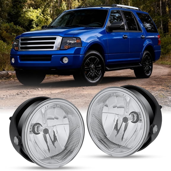 Nilight Fog Lights Assembly Compatible with 2007 2008 2009 2010 2011 2012 2013 2014 Ford Expedition 2008-2011 Ranger(Not Fit STX Package) w/H10 12V 42W Bulbs Clear Lens