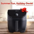 thumbnail image 4 of Instant Vortex Slim XL 6QT Air Fryer that Crisps, Roasts, Reheats, Bakes, Broils & is Quiet, Space Saving, Nonstick, Dishwasher-Safe, 100+ In-App Recipes, from the Makers of Instant Pot, Black, 4 of 4