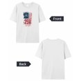 thumbnail image 6 of America Years T Shirts for Women Short Sleeve Cotton Crewneck T-Shirt Independence Day Patriotic Red Stripe Blue Star Flag Tee Tops Casual Basic T-Shirts, XS-5XL White XS, 6 of 7