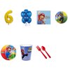 Super Mario Brothers Party Supplies Party Pack For 32 With Gold #6 Balloon