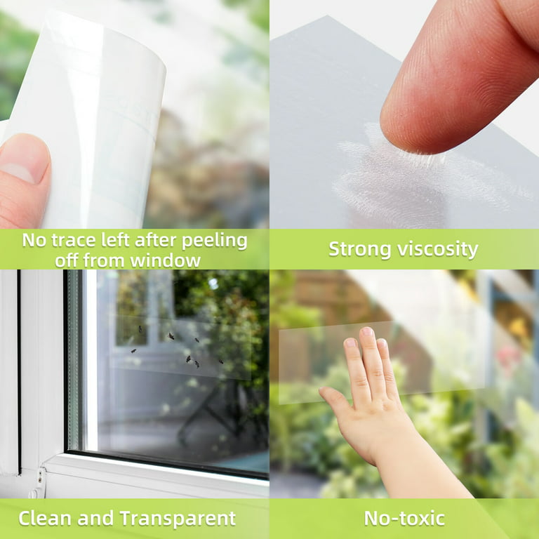  30 Pcs Window Fly Traps for Indoor, Fly Paper Sticky Strips, Fly  Catcher Clear Windows Trap for Home, House Fly Killer Lady Bug Traps Indoor  : Patio, Lawn & Garden