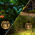 thumbnail image 7 of Shininglove 2 Pieces Retro Rose Solar Lights, Metal LED Solar Lanterns Outdoor Waterproof Hanging for Patio Yard, 7 of 7
