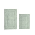 thumbnail image 2 of Better Trends Premium 2 Piece Bathroom Rug Set 100% Cotton, Extra Soft Tufted Bath Mat, Water Absorbent & Reversible Mat, Dark Sage Lux Collection, 2 of 2