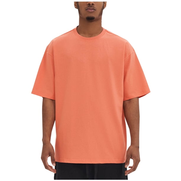 pstuiky camisetas de hombre, Camiseta deportiva y de fitness de color liso para hombre, con mangas cortas y cuello redondo. camisetas de hombre m